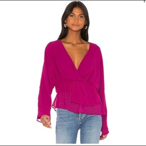 Revolve Anaya Blouse in Magenta